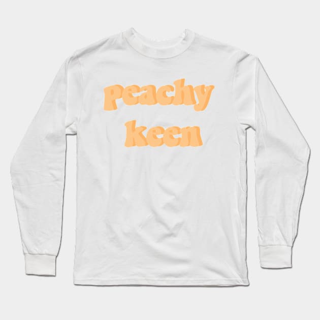 peachy keen Long Sleeve T-Shirt by emilyjm